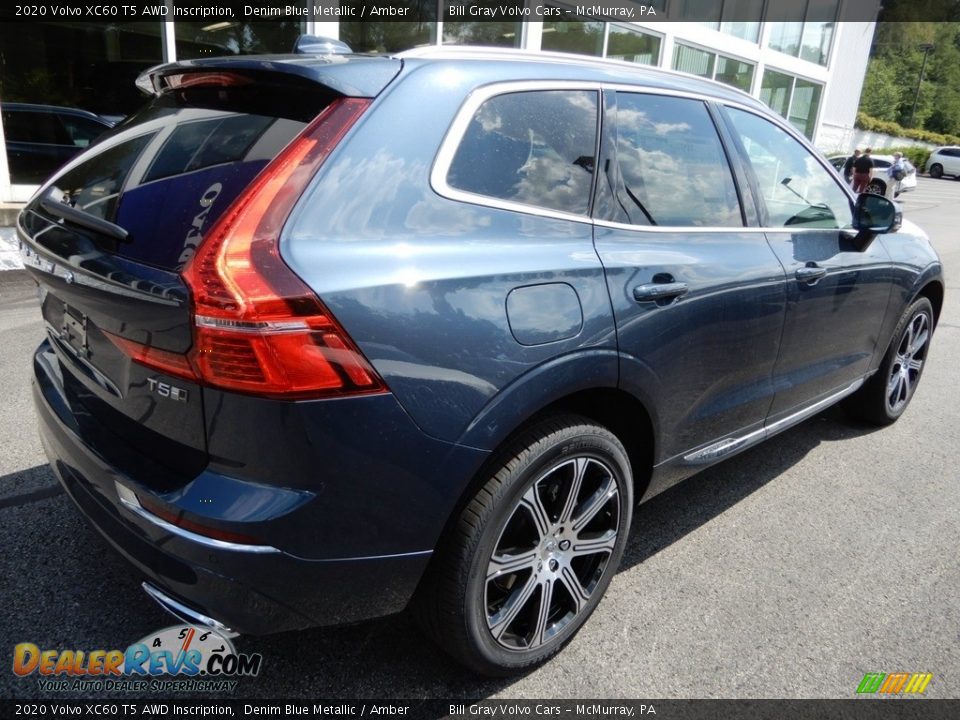 2020 Volvo XC60 T5 AWD Inscription Denim Blue Metallic / Amber Photo #2