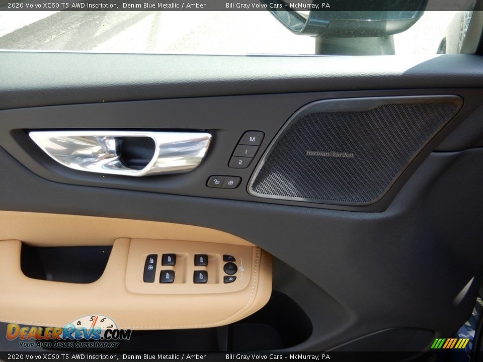 2020 Volvo XC60 T5 AWD Inscription Denim Blue Metallic / Amber Photo #10