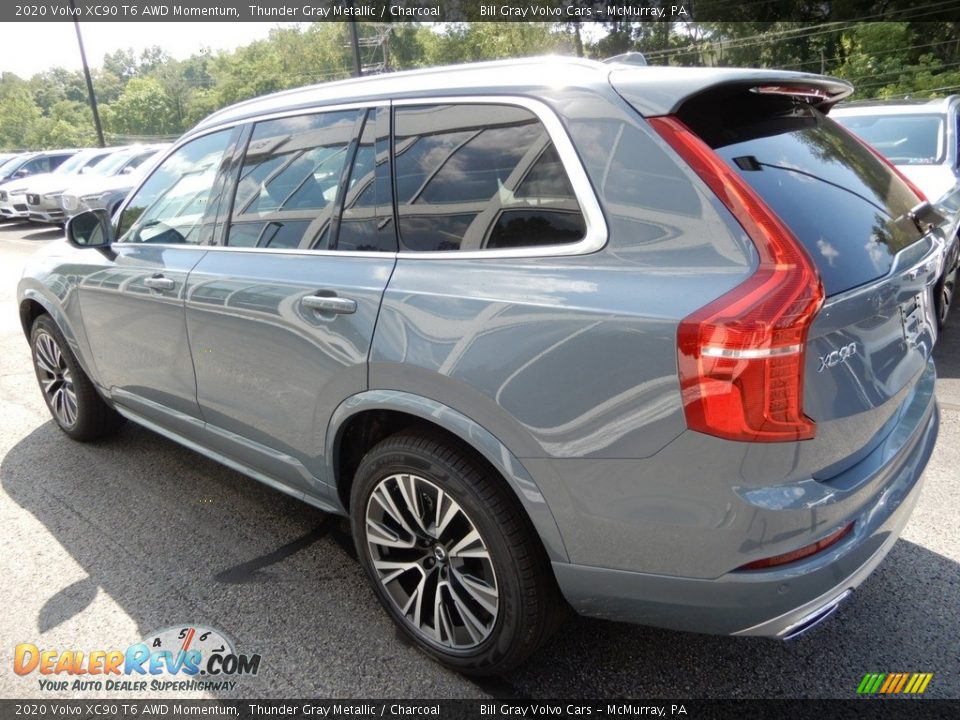 2020 Volvo XC90 T6 AWD Momentum Thunder Gray Metallic / Charcoal Photo #4