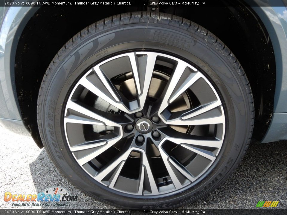2020 Volvo XC90 T6 AWD Momentum Thunder Gray Metallic / Charcoal Photo #6