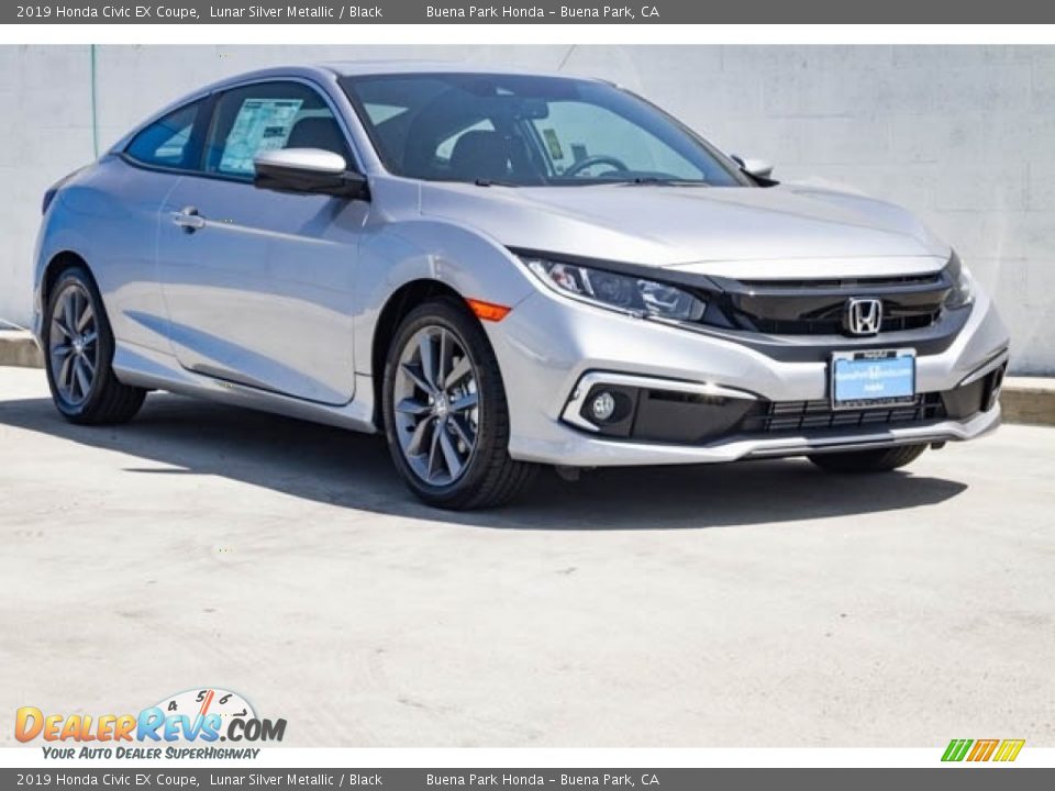 2019 Honda Civic EX Coupe Lunar Silver Metallic / Black Photo #1