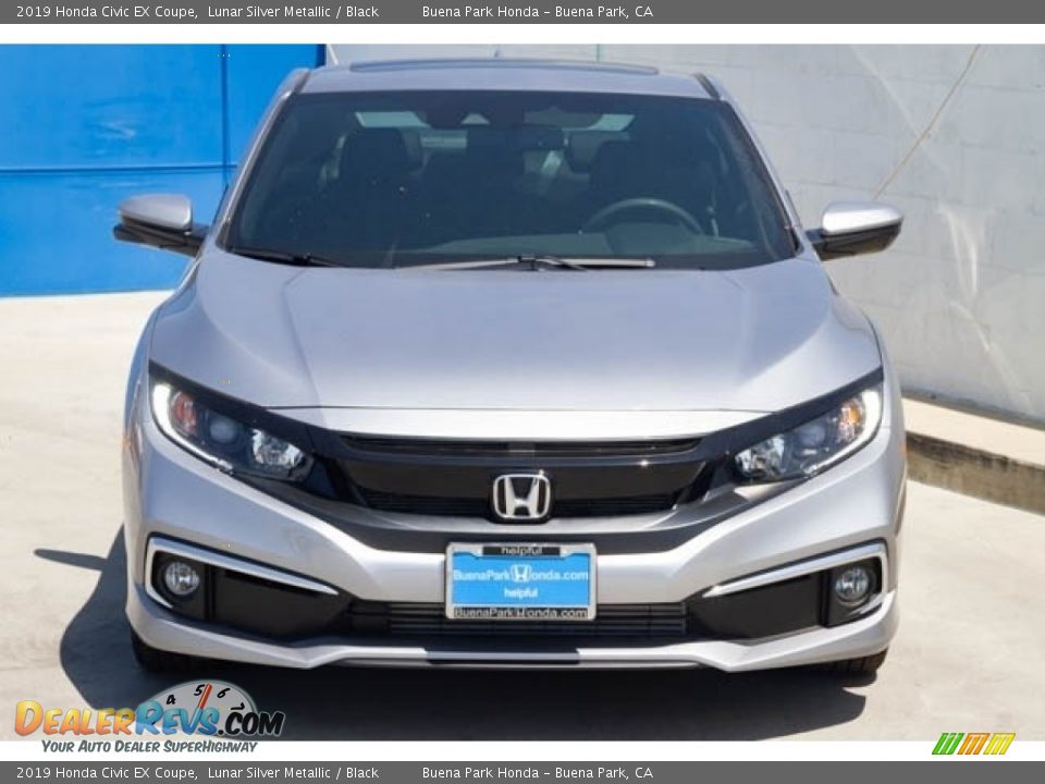 2019 Honda Civic EX Coupe Lunar Silver Metallic / Black Photo #3