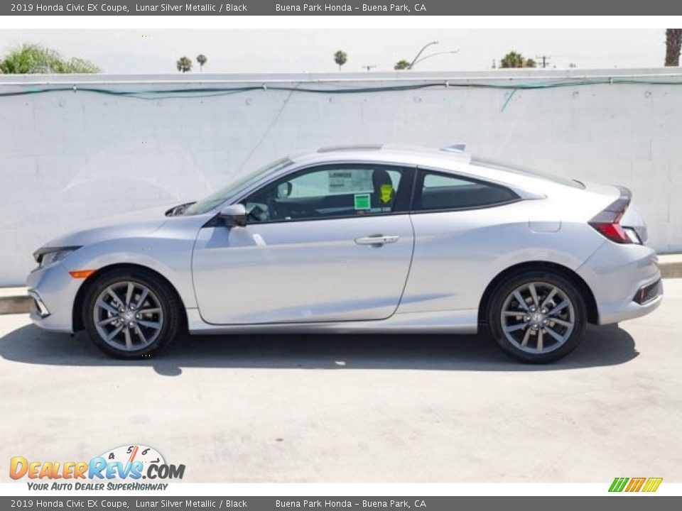 2019 Honda Civic EX Coupe Lunar Silver Metallic / Black Photo #4