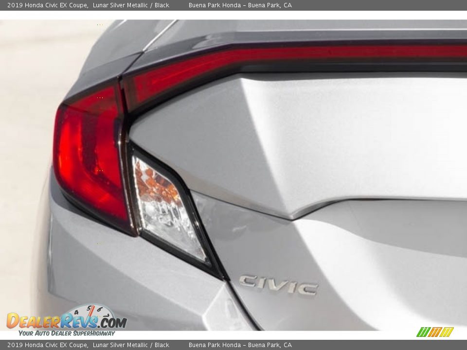2019 Honda Civic EX Coupe Lunar Silver Metallic / Black Photo #6