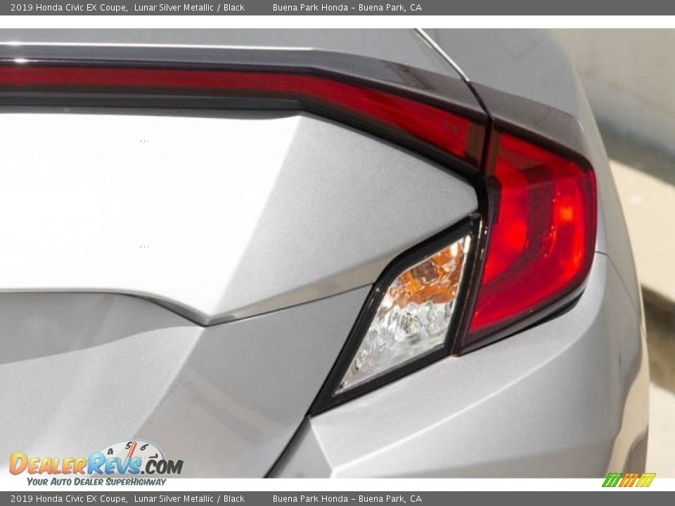 2019 Honda Civic EX Coupe Lunar Silver Metallic / Black Photo #7