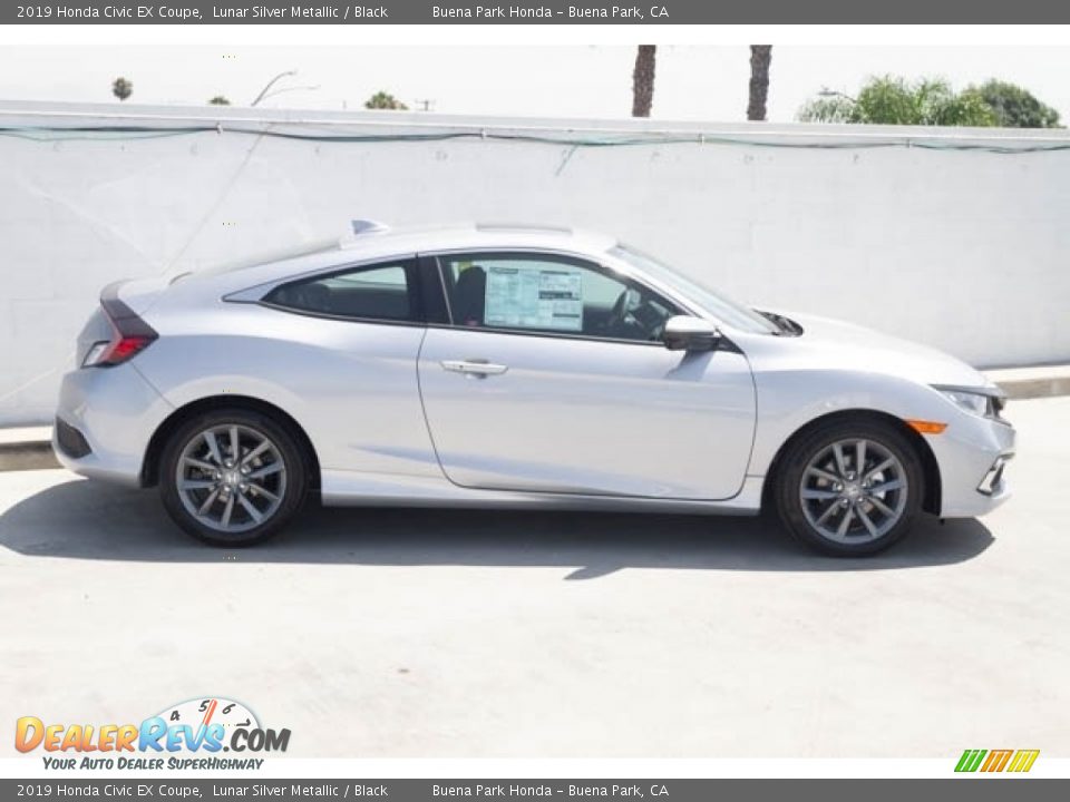 2019 Honda Civic EX Coupe Lunar Silver Metallic / Black Photo #8