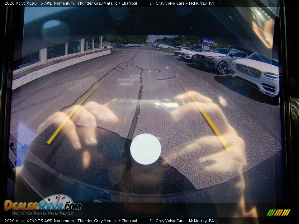 2020 Volvo XC90 T6 AWD Momentum Thunder Gray Metallic / Charcoal Photo #14