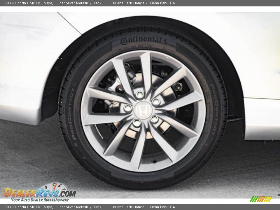 2019 Honda Civic EX Coupe Lunar Silver Metallic / Black Photo #9