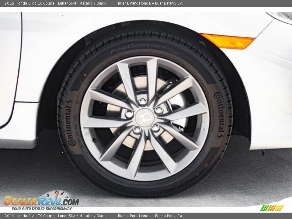 2019 Honda Civic EX Coupe Lunar Silver Metallic / Black Photo #10