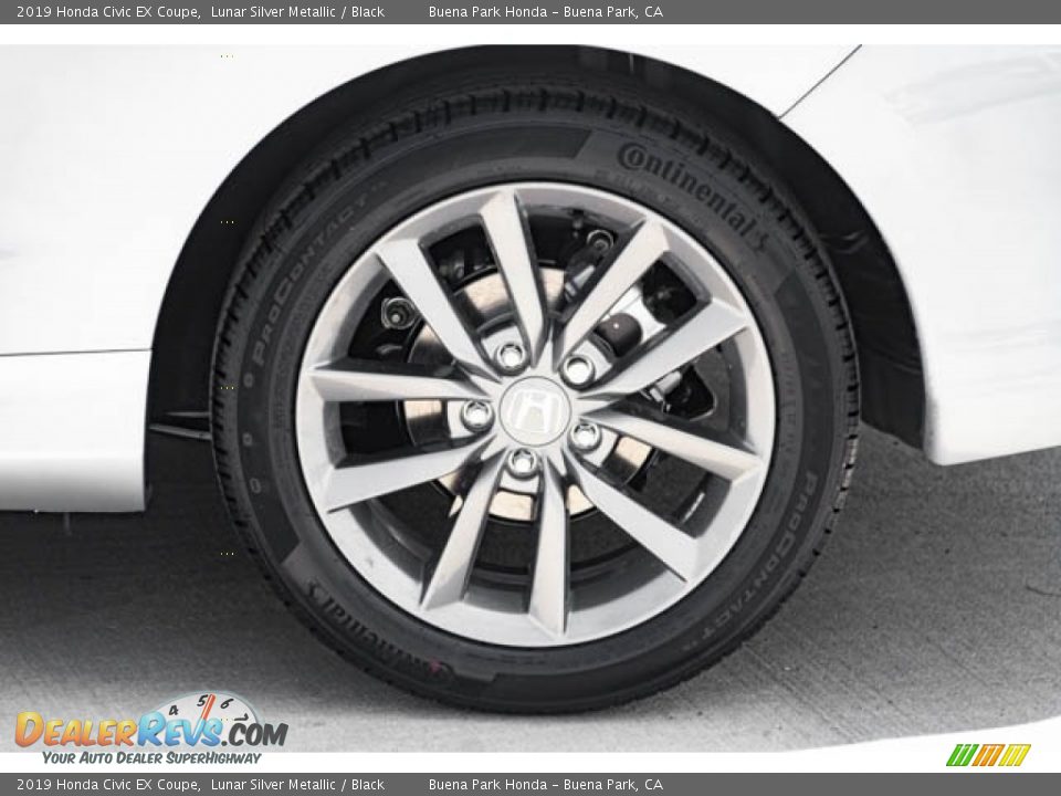 2019 Honda Civic EX Coupe Lunar Silver Metallic / Black Photo #11