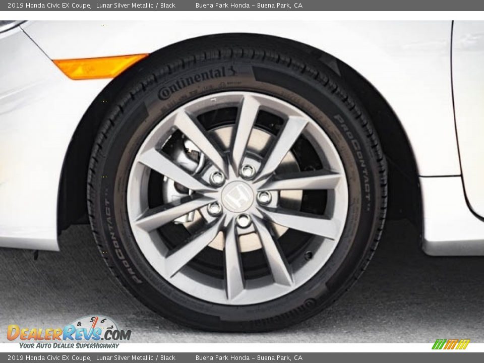 2019 Honda Civic EX Coupe Lunar Silver Metallic / Black Photo #12
