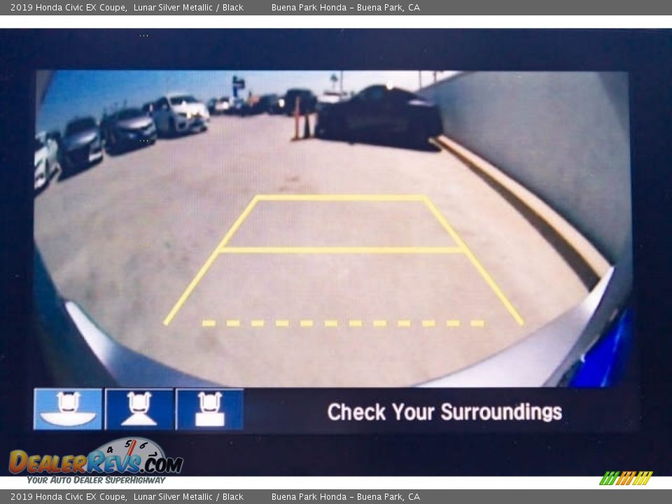 2019 Honda Civic EX Coupe Lunar Silver Metallic / Black Photo #13