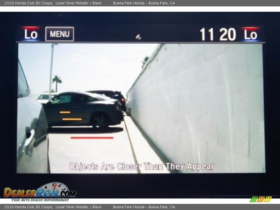 2019 Honda Civic EX Coupe Lunar Silver Metallic / Black Photo #14