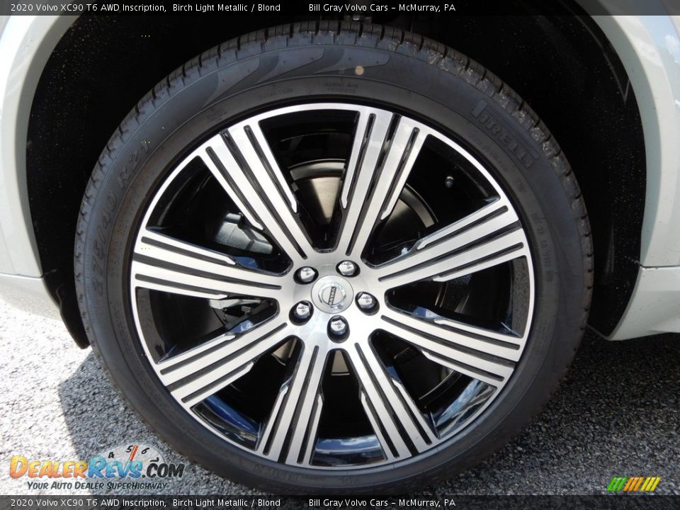2020 Volvo XC90 T6 AWD Inscription Birch Light Metallic / Blond Photo #6
