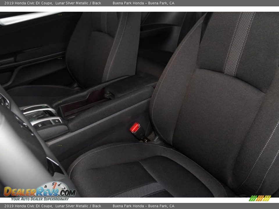 2019 Honda Civic EX Coupe Lunar Silver Metallic / Black Photo #23