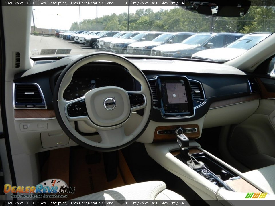 2020 Volvo XC90 T6 AWD Inscription Birch Light Metallic / Blond Photo #9