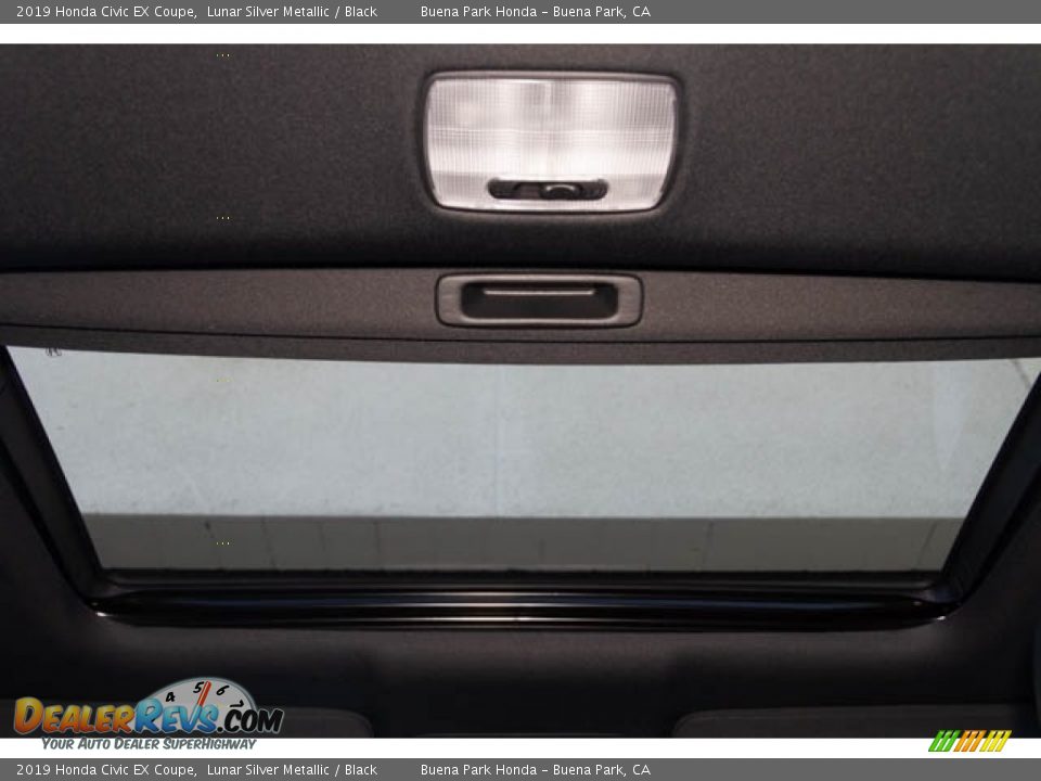 2019 Honda Civic EX Coupe Lunar Silver Metallic / Black Photo #26