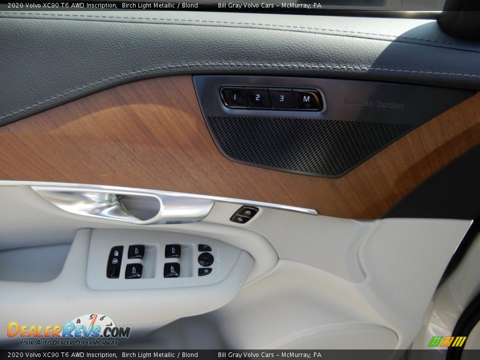 2020 Volvo XC90 T6 AWD Inscription Birch Light Metallic / Blond Photo #10
