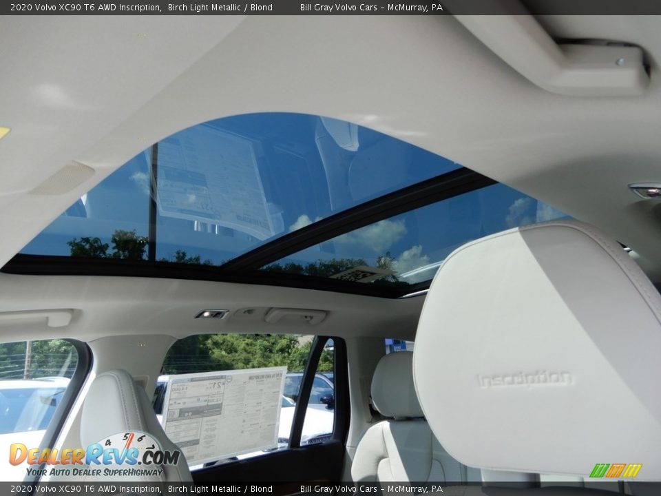 2020 Volvo XC90 T6 AWD Inscription Birch Light Metallic / Blond Photo #12