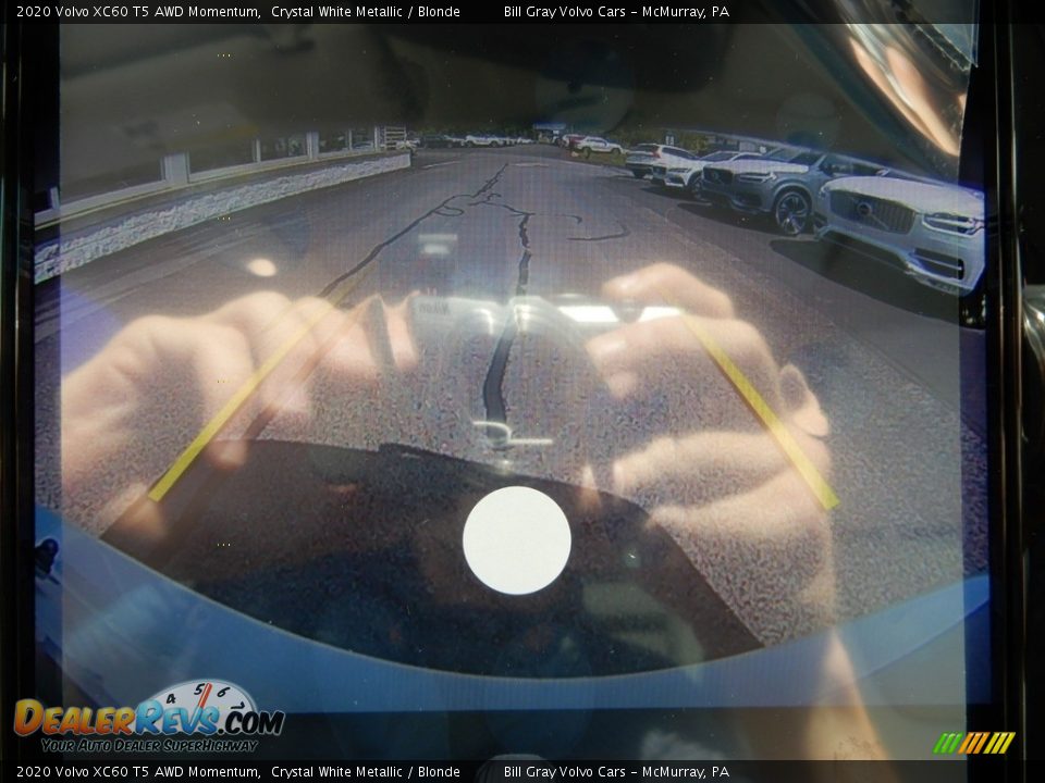 2020 Volvo XC60 T5 AWD Momentum Crystal White Metallic / Blonde Photo #14