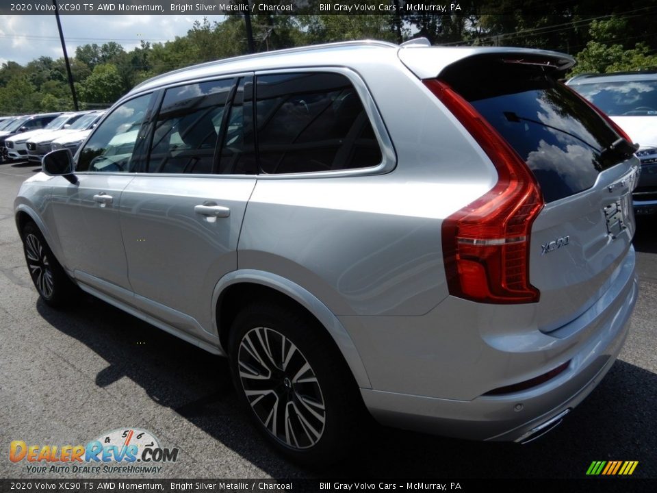 2020 Volvo XC90 T5 AWD Momentum Bright Silver Metallic / Charcoal Photo #4