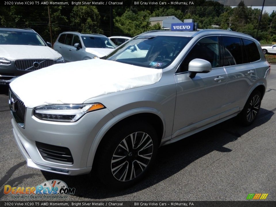 2020 Volvo XC90 T5 AWD Momentum Bright Silver Metallic / Charcoal Photo #5