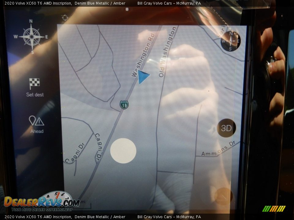 2020 Volvo XC60 T6 AWD Inscription Denim Blue Metallic / Amber Photo #13