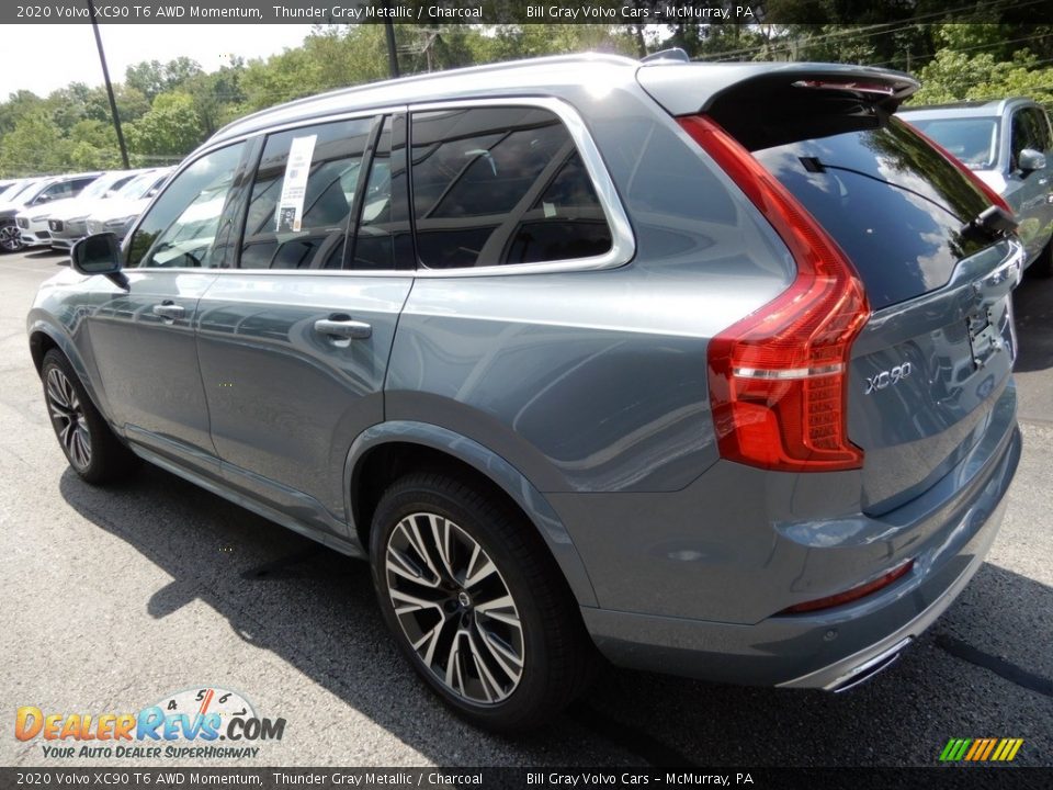 2020 Volvo XC90 T6 AWD Momentum Thunder Gray Metallic / Charcoal Photo #4
