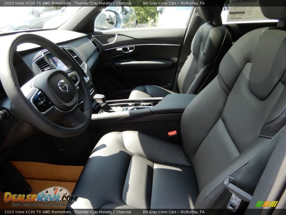 Front Seat of 2020 Volvo XC90 T6 AWD Momentum Photo #7