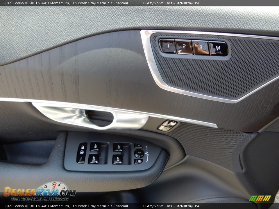 2020 Volvo XC90 T6 AWD Momentum Thunder Gray Metallic / Charcoal Photo #10