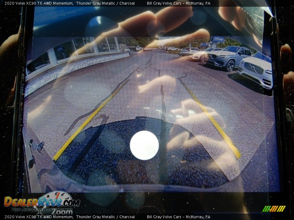 2020 Volvo XC90 T6 AWD Momentum Thunder Gray Metallic / Charcoal Photo #14