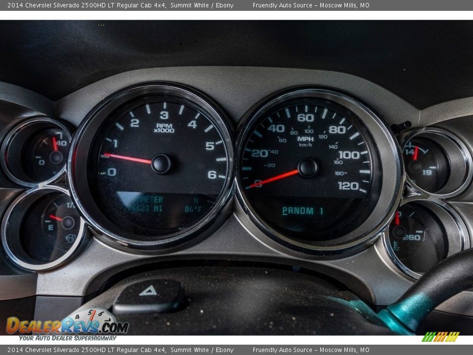 2014 Chevrolet Silverado 2500HD LT Regular Cab 4x4 Summit White / Ebony Photo #32