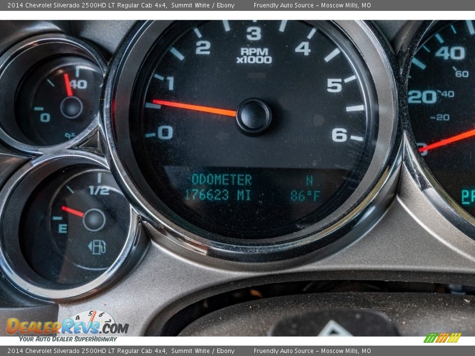 2014 Chevrolet Silverado 2500HD LT Regular Cab 4x4 Summit White / Ebony Photo #33