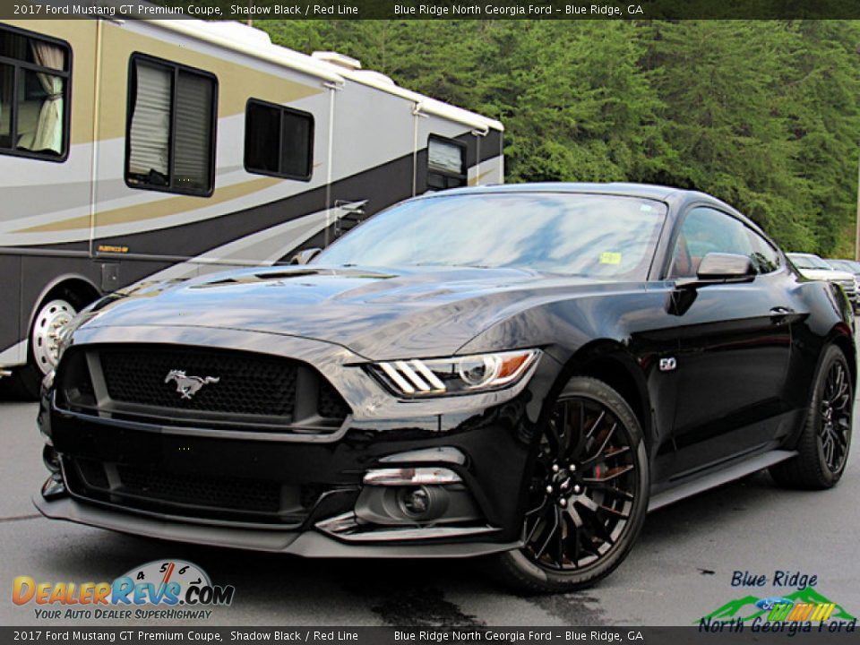 2017 Ford Mustang GT Premium Coupe Shadow Black / Red Line Photo #1
