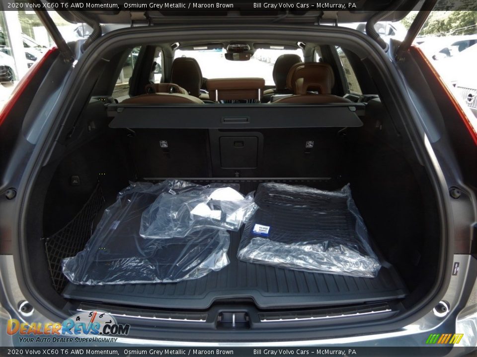 2020 Volvo XC60 T6 AWD Momentum Osmium Grey Metallic / Maroon Brown Photo #3
