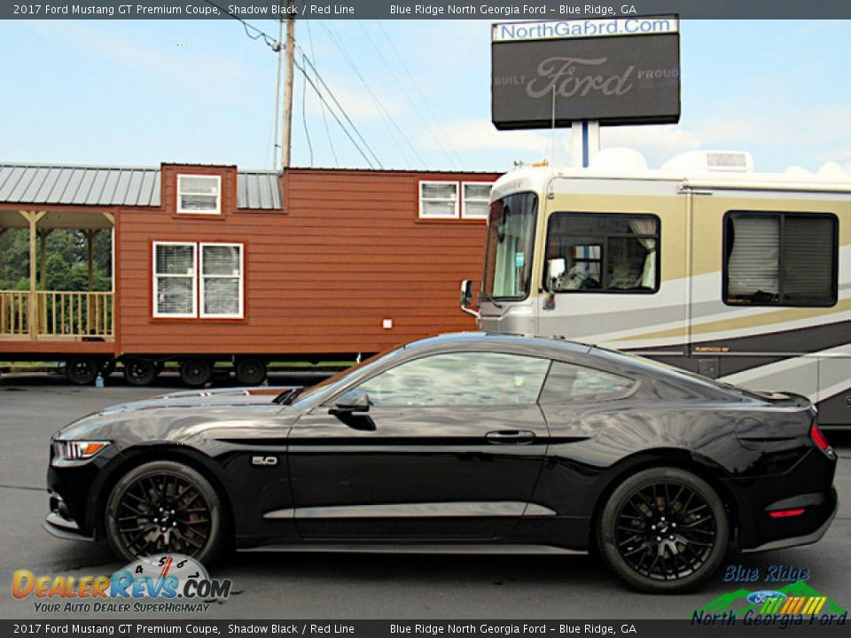 2017 Ford Mustang GT Premium Coupe Shadow Black / Red Line Photo #2