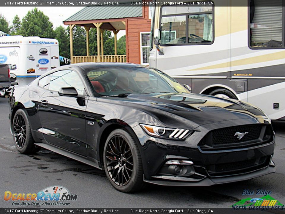2017 Ford Mustang GT Premium Coupe Shadow Black / Red Line Photo #7
