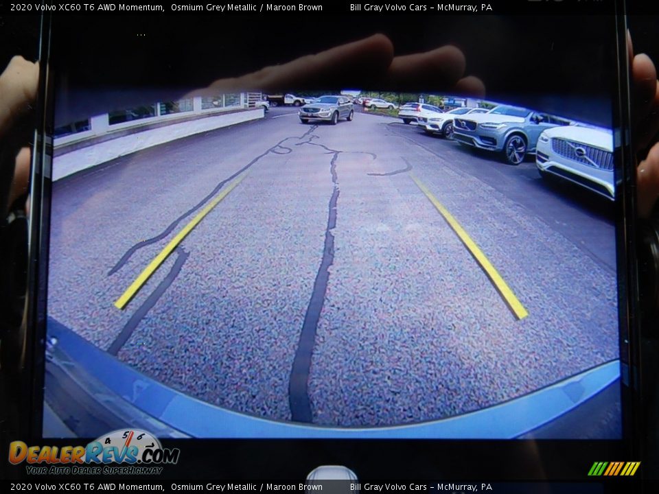 2020 Volvo XC60 T6 AWD Momentum Osmium Grey Metallic / Maroon Brown Photo #14