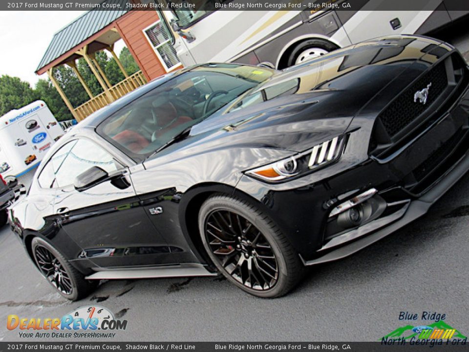 2017 Ford Mustang GT Premium Coupe Shadow Black / Red Line Photo #30