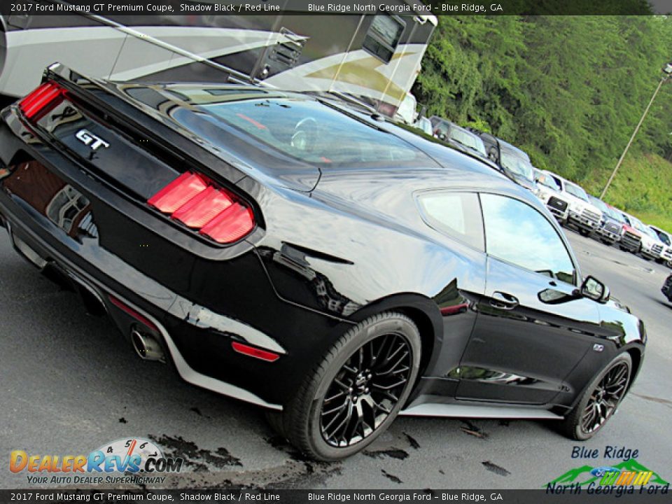 2017 Ford Mustang GT Premium Coupe Shadow Black / Red Line Photo #31