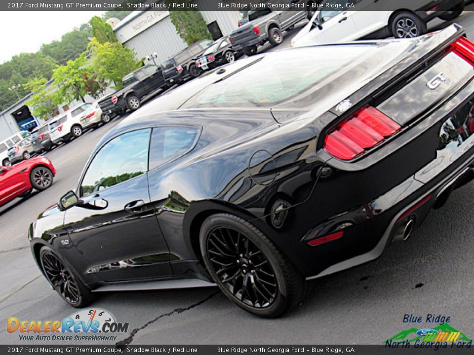 2017 Ford Mustang GT Premium Coupe Shadow Black / Red Line Photo #32