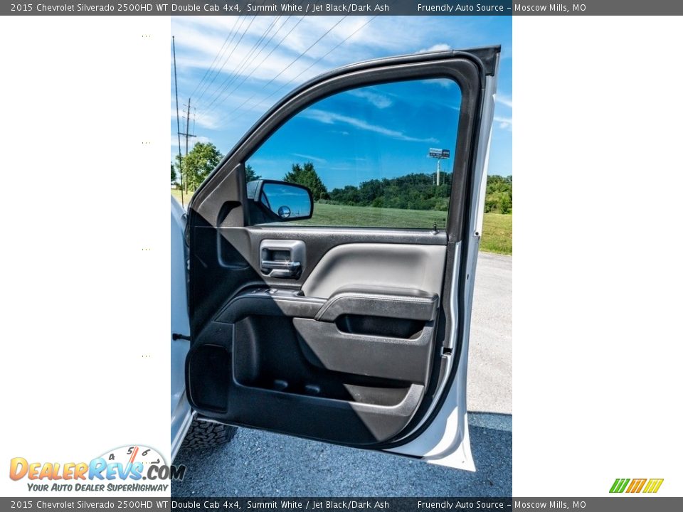 2015 Chevrolet Silverado 2500HD WT Double Cab 4x4 Summit White / Jet Black/Dark Ash Photo #28