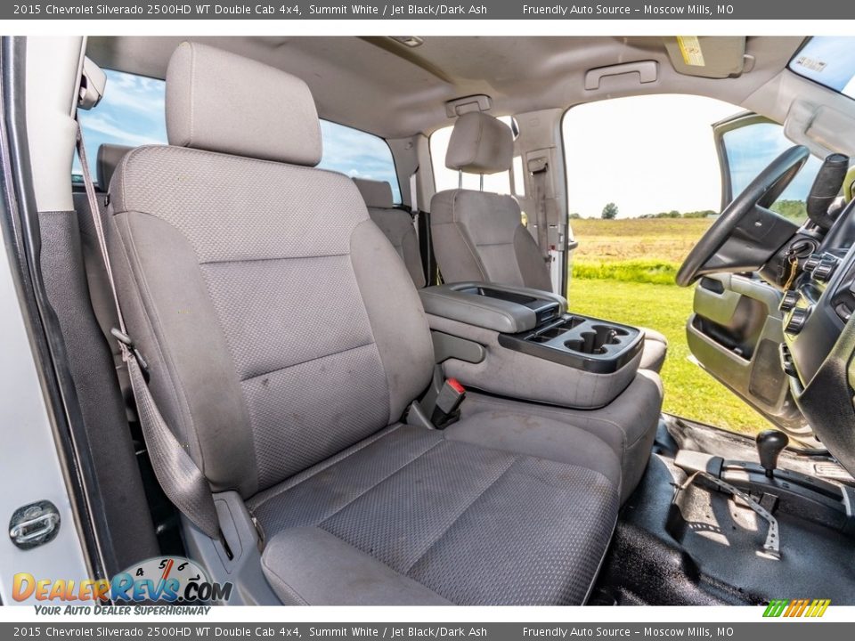 2015 Chevrolet Silverado 2500HD WT Double Cab 4x4 Summit White / Jet Black/Dark Ash Photo #31