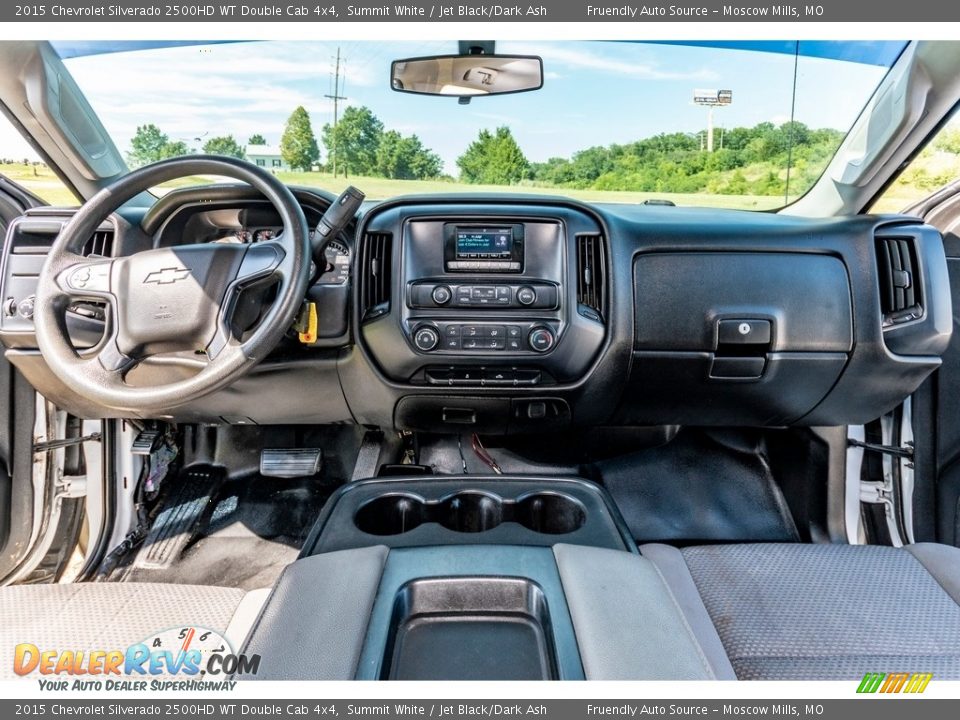 2015 Chevrolet Silverado 2500HD WT Double Cab 4x4 Summit White / Jet Black/Dark Ash Photo #32