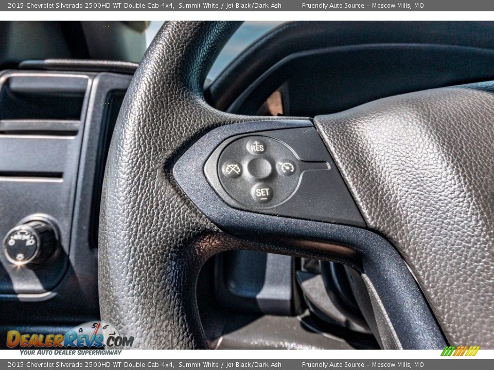 2015 Chevrolet Silverado 2500HD WT Double Cab 4x4 Summit White / Jet Black/Dark Ash Photo #35
