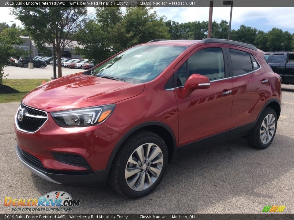 2019 Buick Encore Preferred AWD Winterberry Red Metallic / Ebony Photo #5