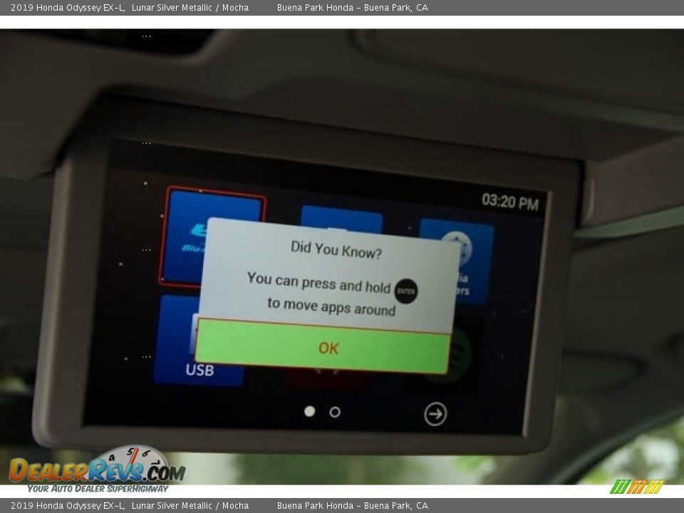 2019 Honda Odyssey EX-L Lunar Silver Metallic / Mocha Photo #26