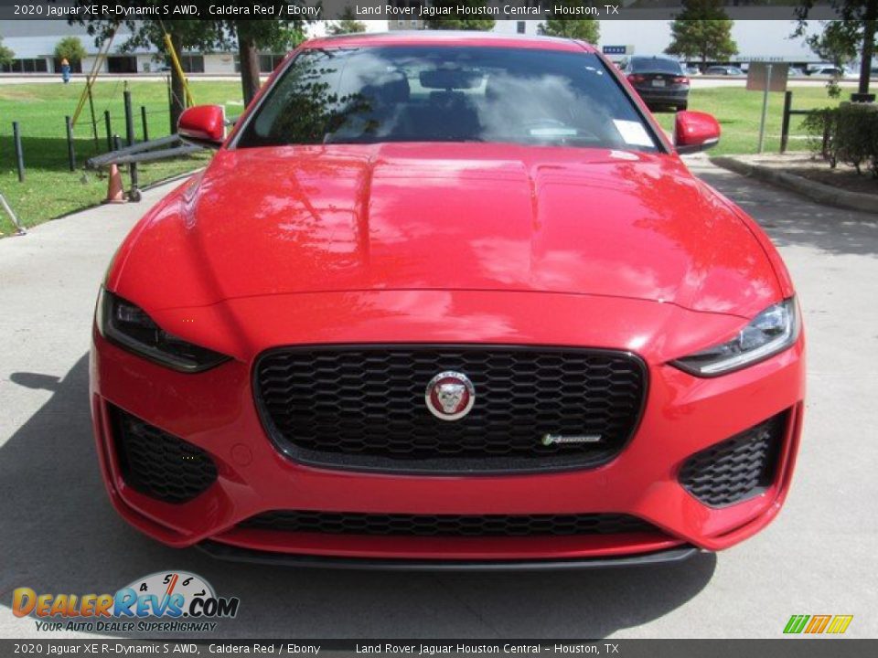 2020 Jaguar XE R-Dynamic S AWD Caldera Red / Ebony Photo #9