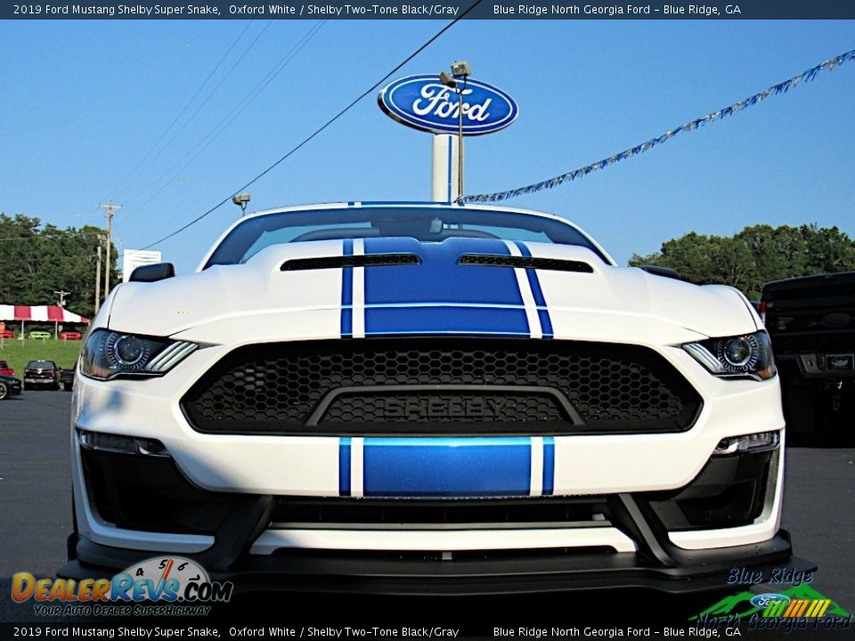 2019 Ford Mustang Shelby Super Snake Oxford White / Shelby Two-Tone Black/Gray Photo #7
