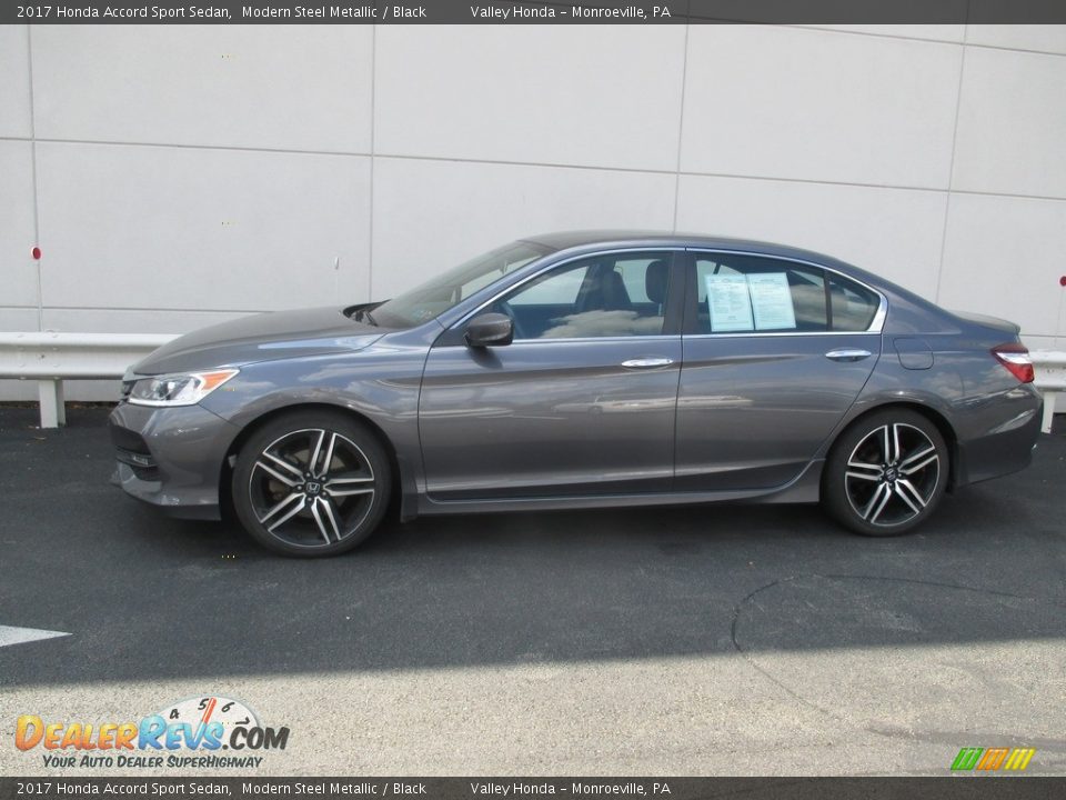 2017 Honda Accord Sport Sedan Modern Steel Metallic / Black Photo #2